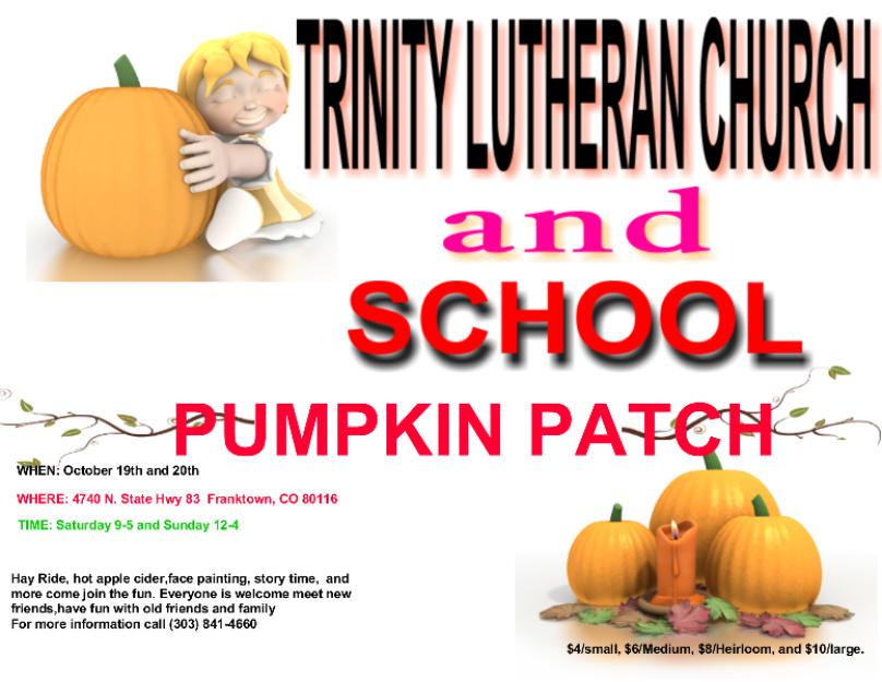 Trinity Lutheran Church and School Pumpkin Patch